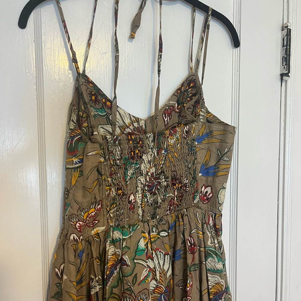 NWT Banana Republic Linen Floral Midi Dress - Picture 7 of 7